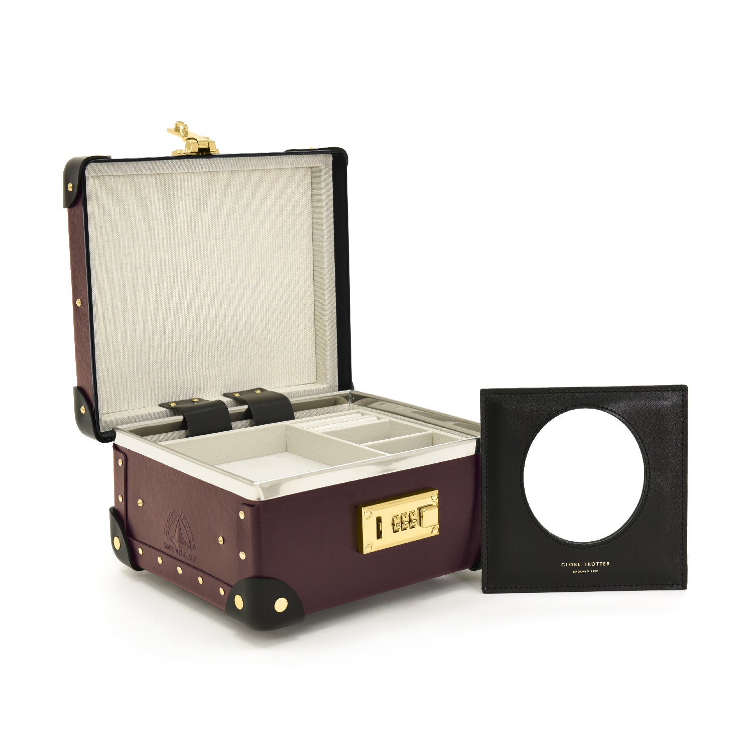 Centenary · Jewellery Case | Oxblood/Black - GLOBE-TROTTER