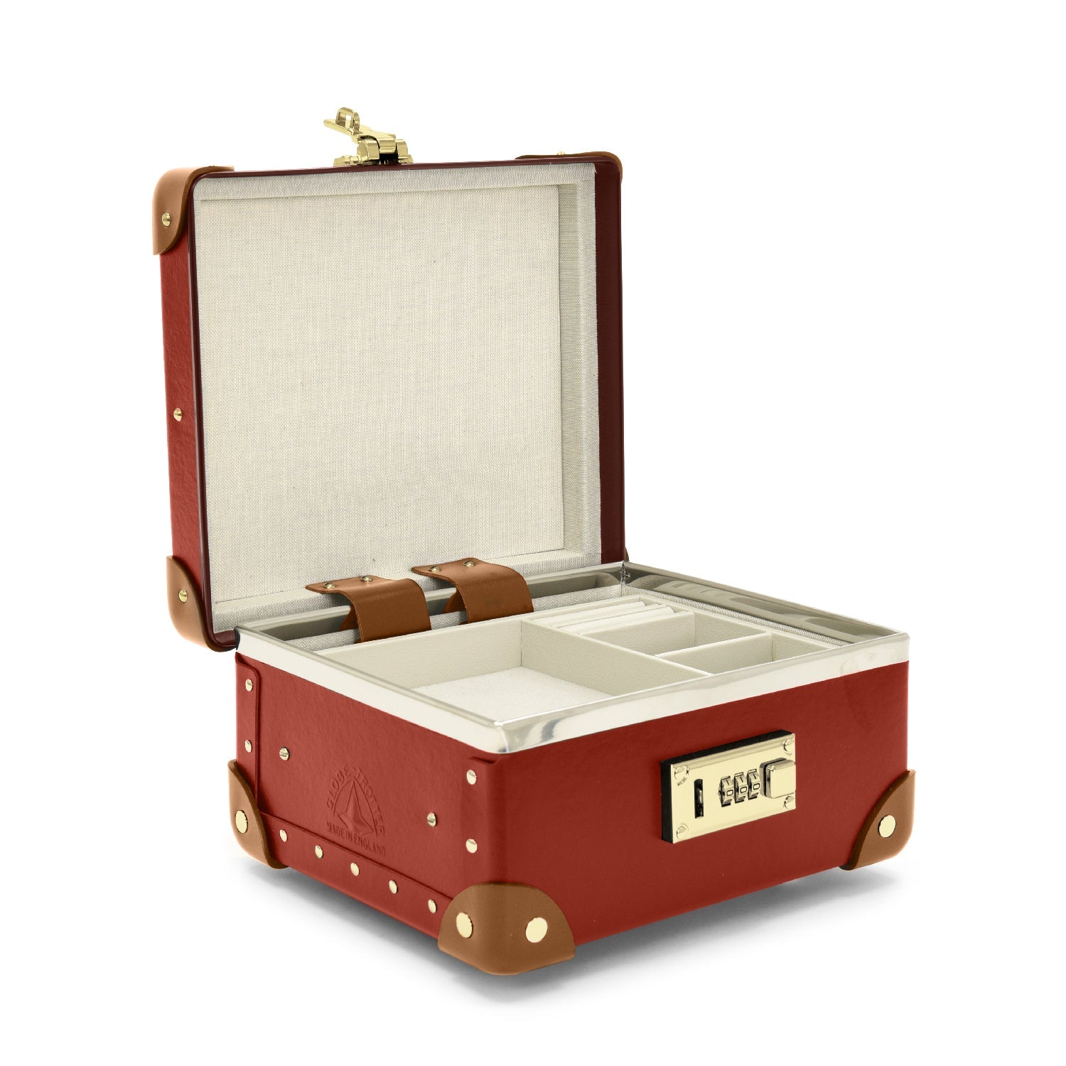 Centenary · Jewellery Case | Red/Caramel - GLOBE-TROTTER