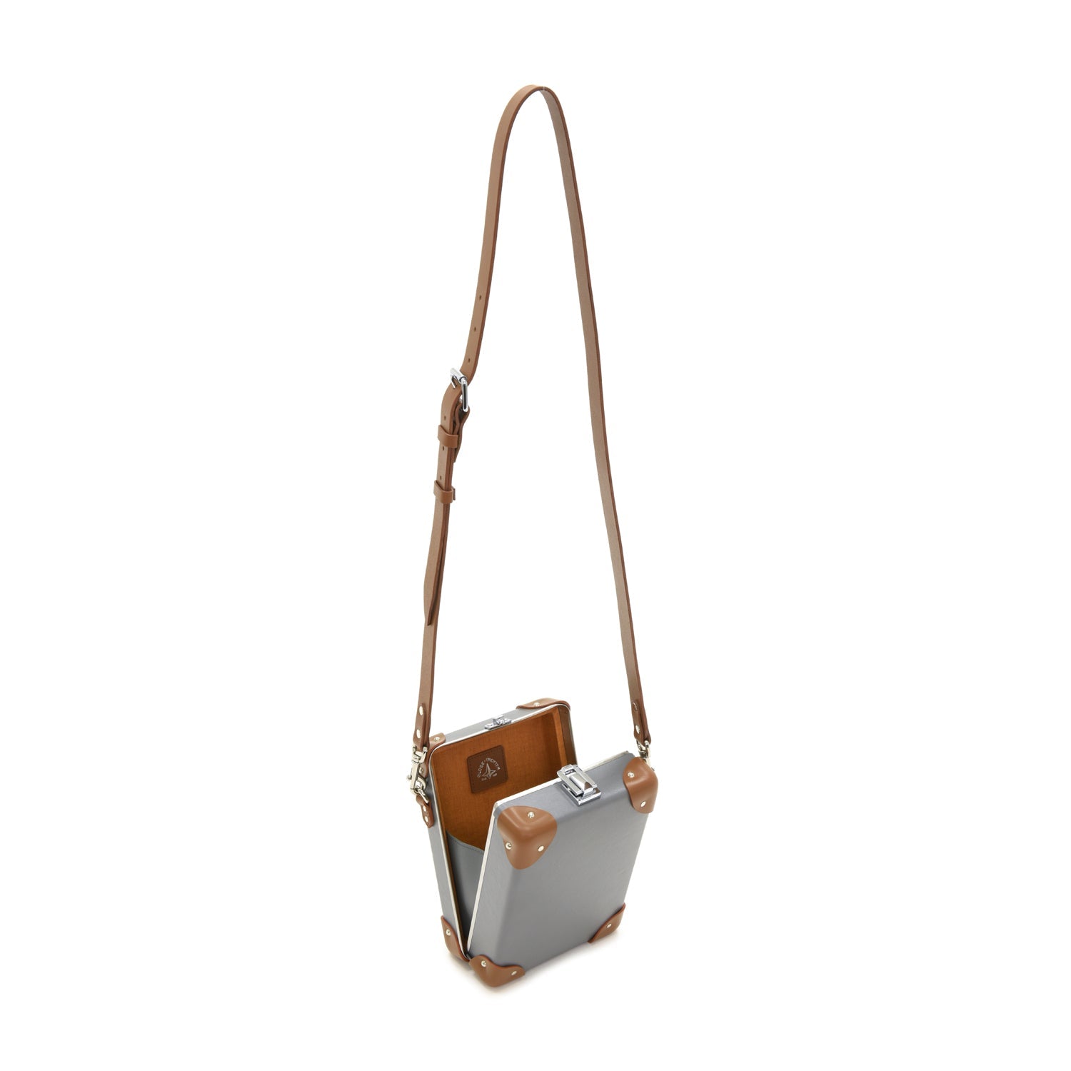 Centenary · Messenger Case | Grey/Caramel - GLOBE-TROTTER