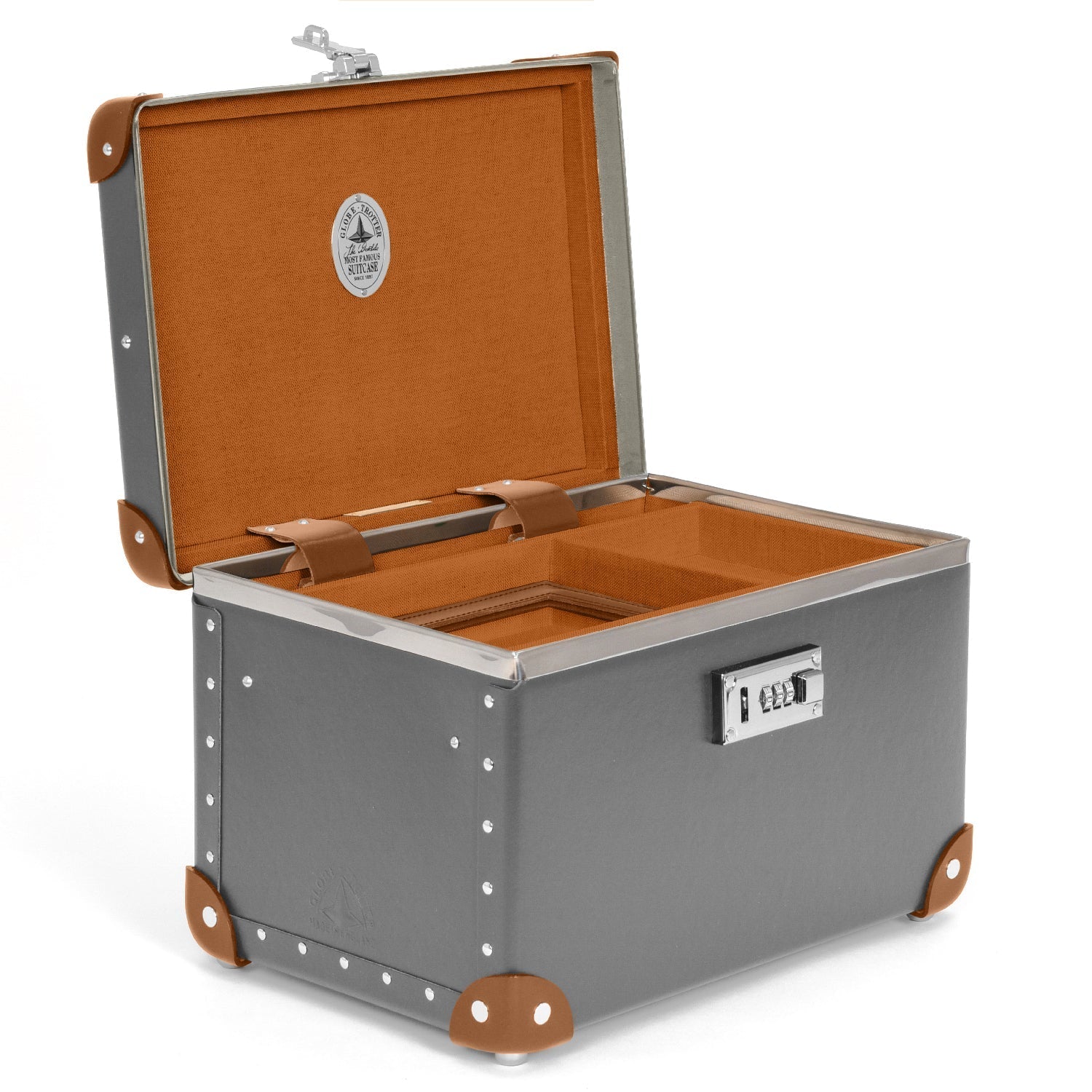 Centenary · Vanity Case | Grey/Caramel - GLOBE-TROTTER