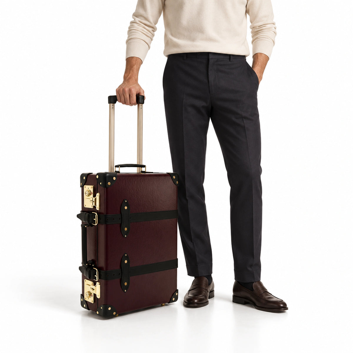 Centenary · Carry-On - 4 Wheels | Oxblood/Black/Gold
