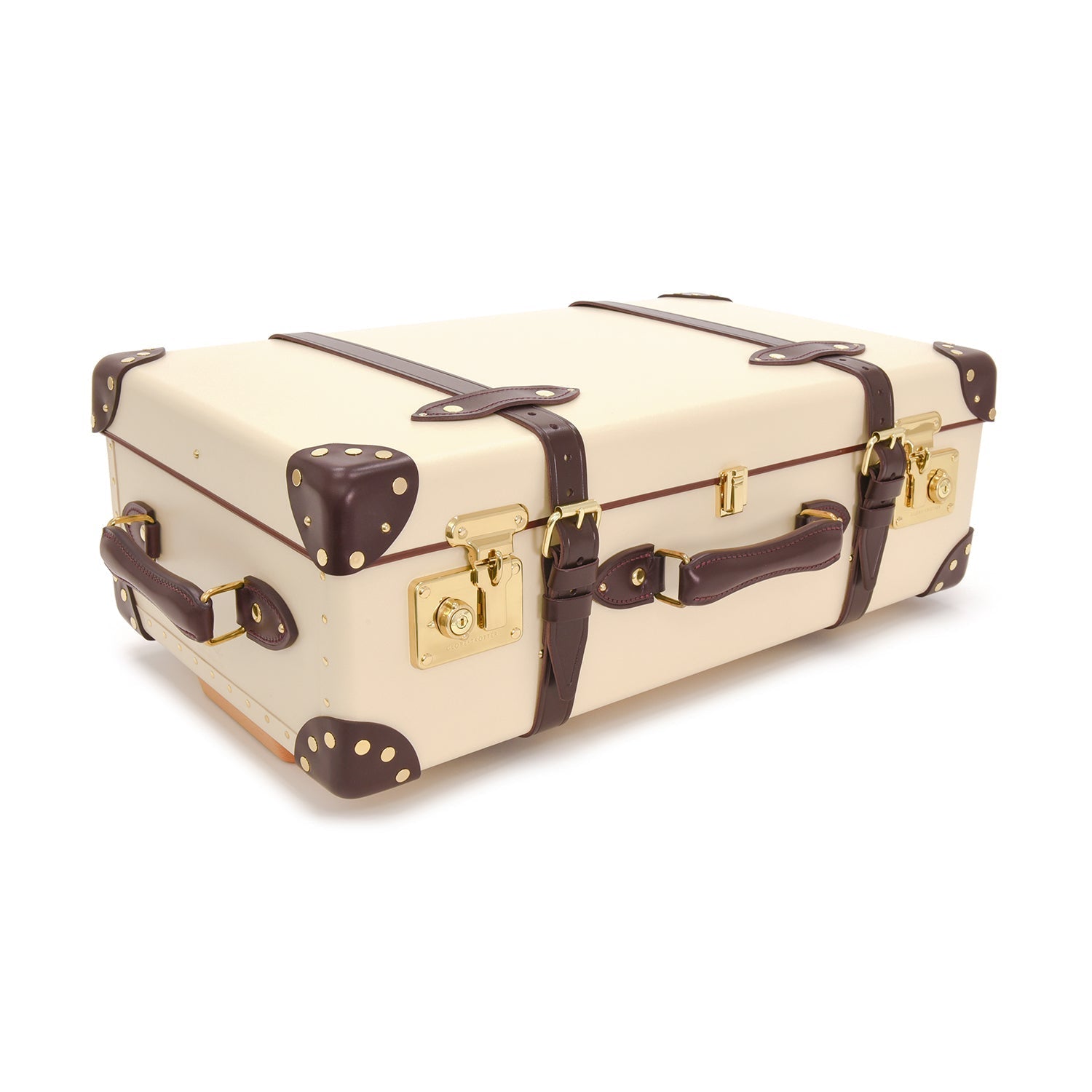 Chelsea Garden · Medium Check-In | Ivory/Burgundy - GLOBE-TROTTER