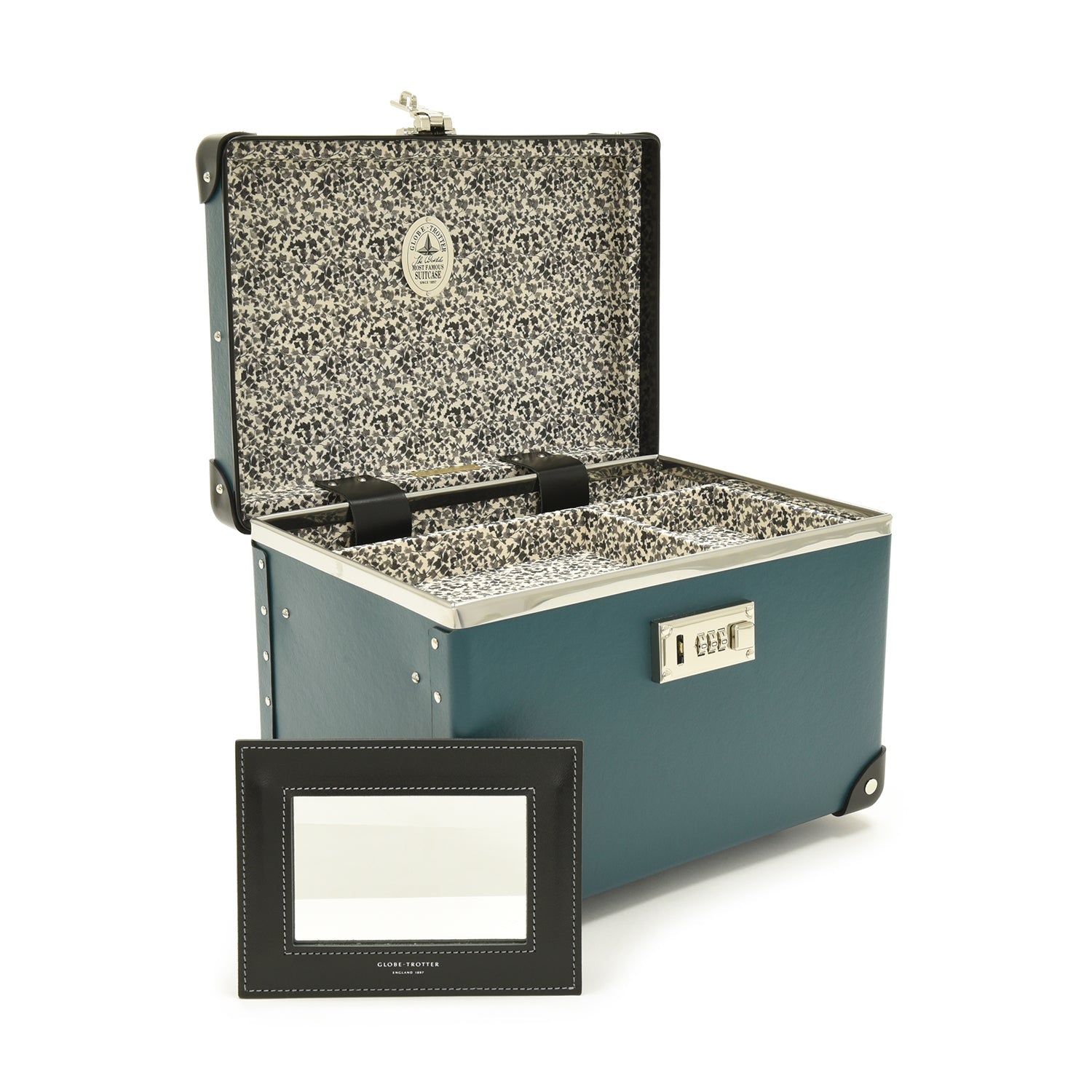 Chelsea Garden · Vanity Case | Blue/Black - GLOBE-TROTTER