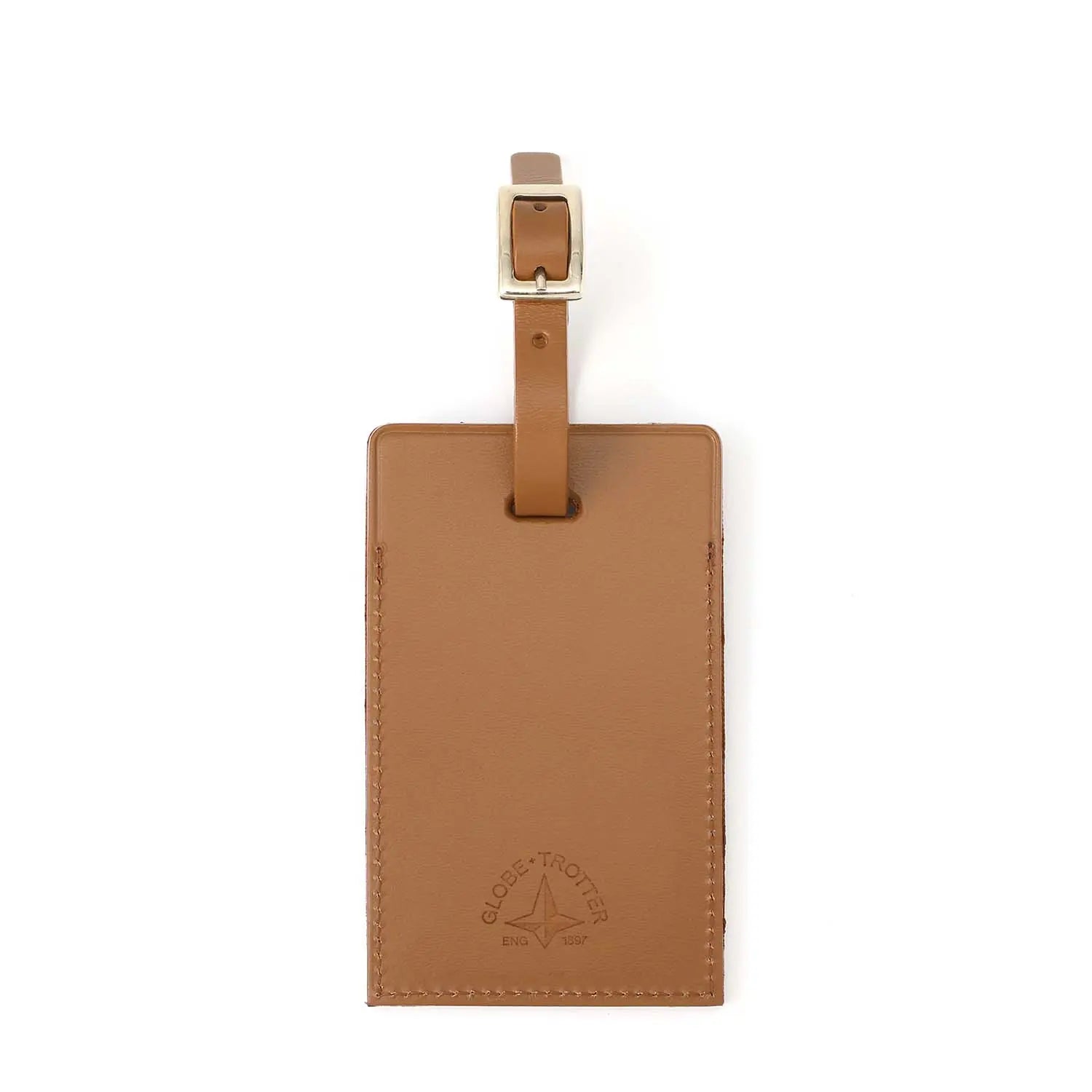 Luggage Tag | Caramel/Chrome - GLOBE-TROTTER