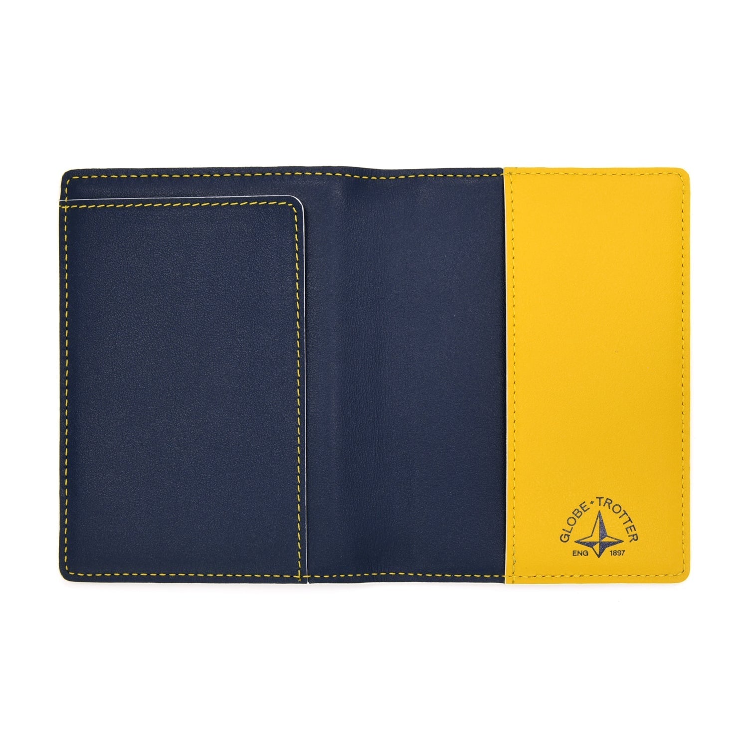 City · Passport Sleeve | Ivory/Navy - GLOBE-TROTTER