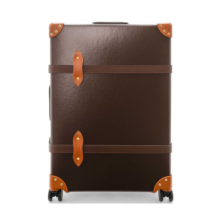 Cotswolds · Large Check-In - 4 Wheels | Coffee Brown/Orange/Brass