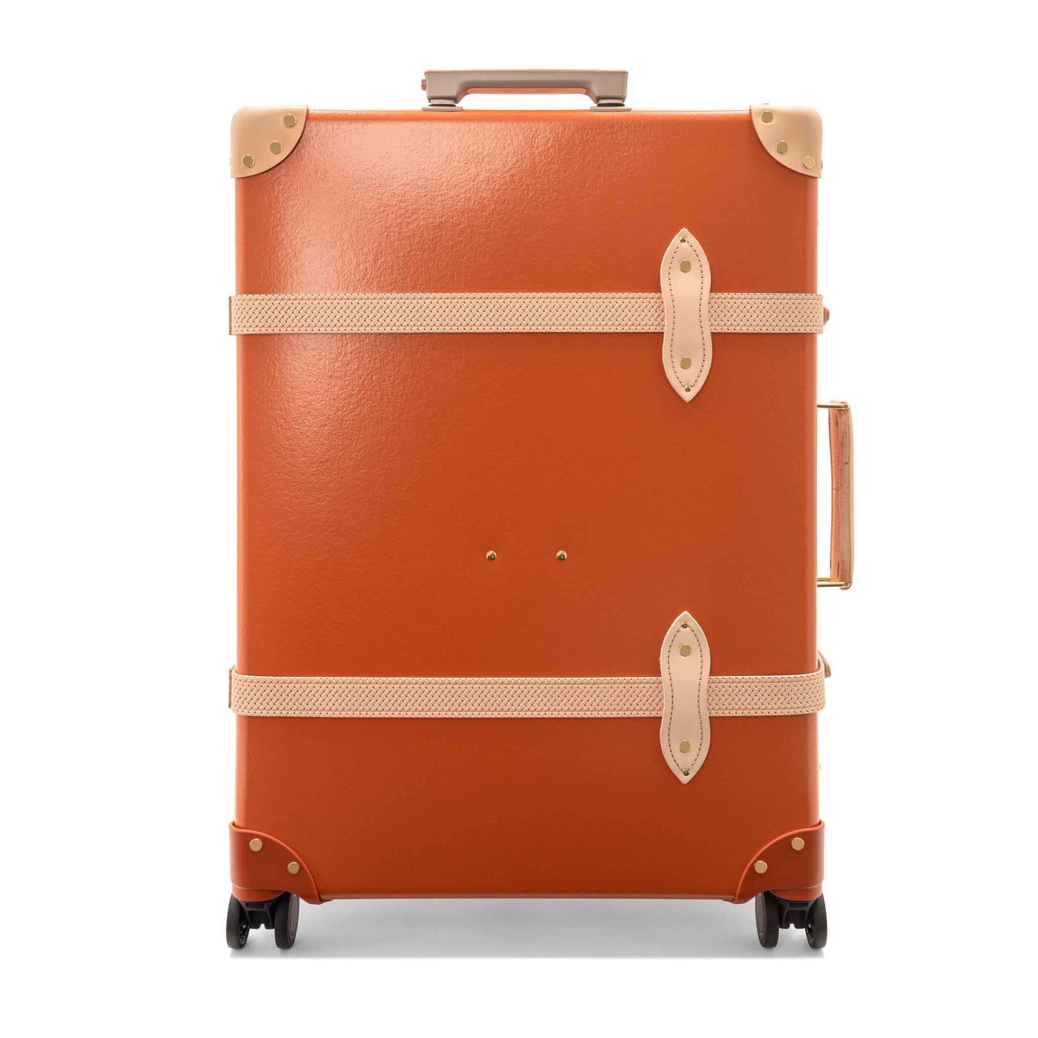 Cotswolds · Large Check-In - 4 Wheels | Orange/Natural/Brass