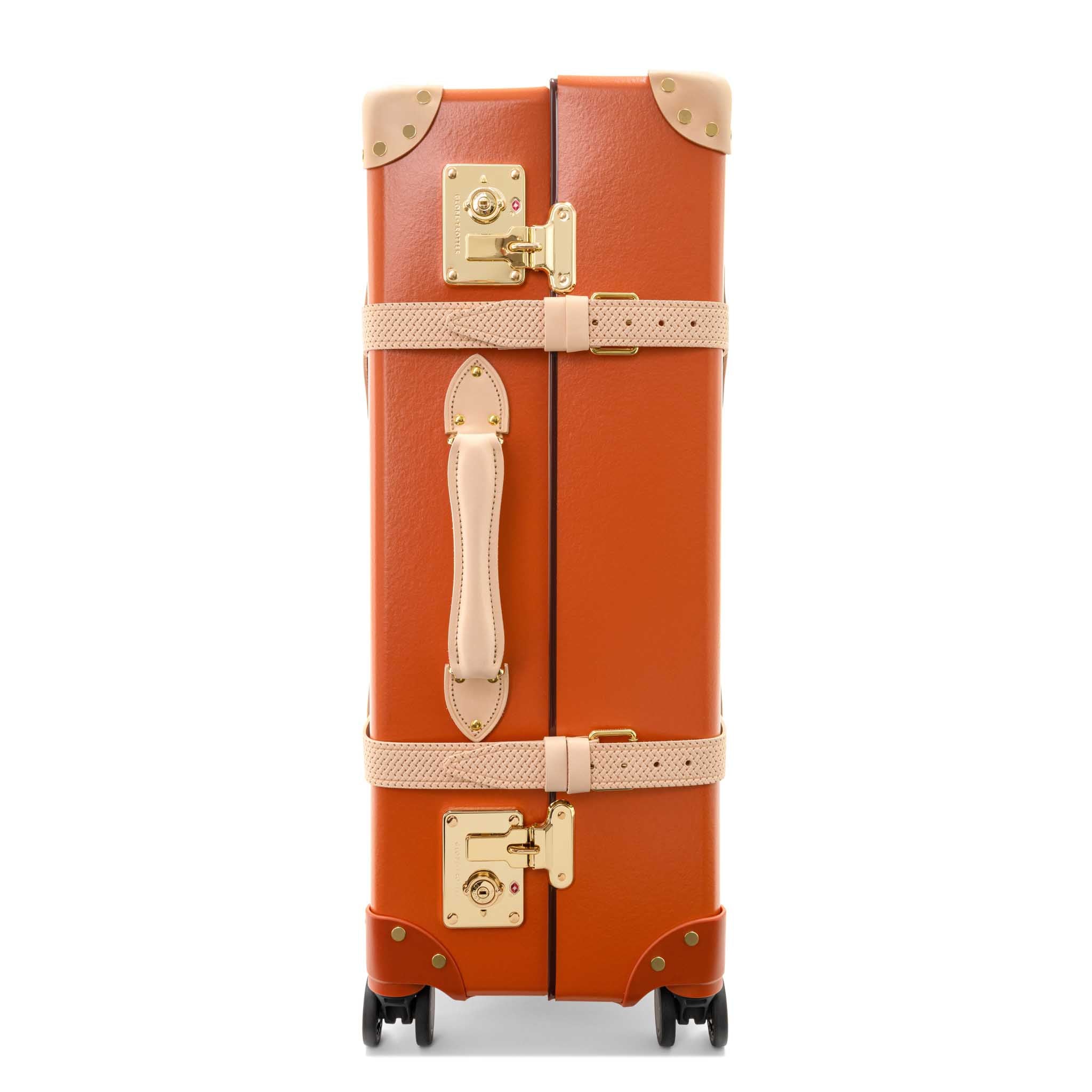 Cotswolds · Large Check-In - 4 Wheels | Orange/Natural/Brass