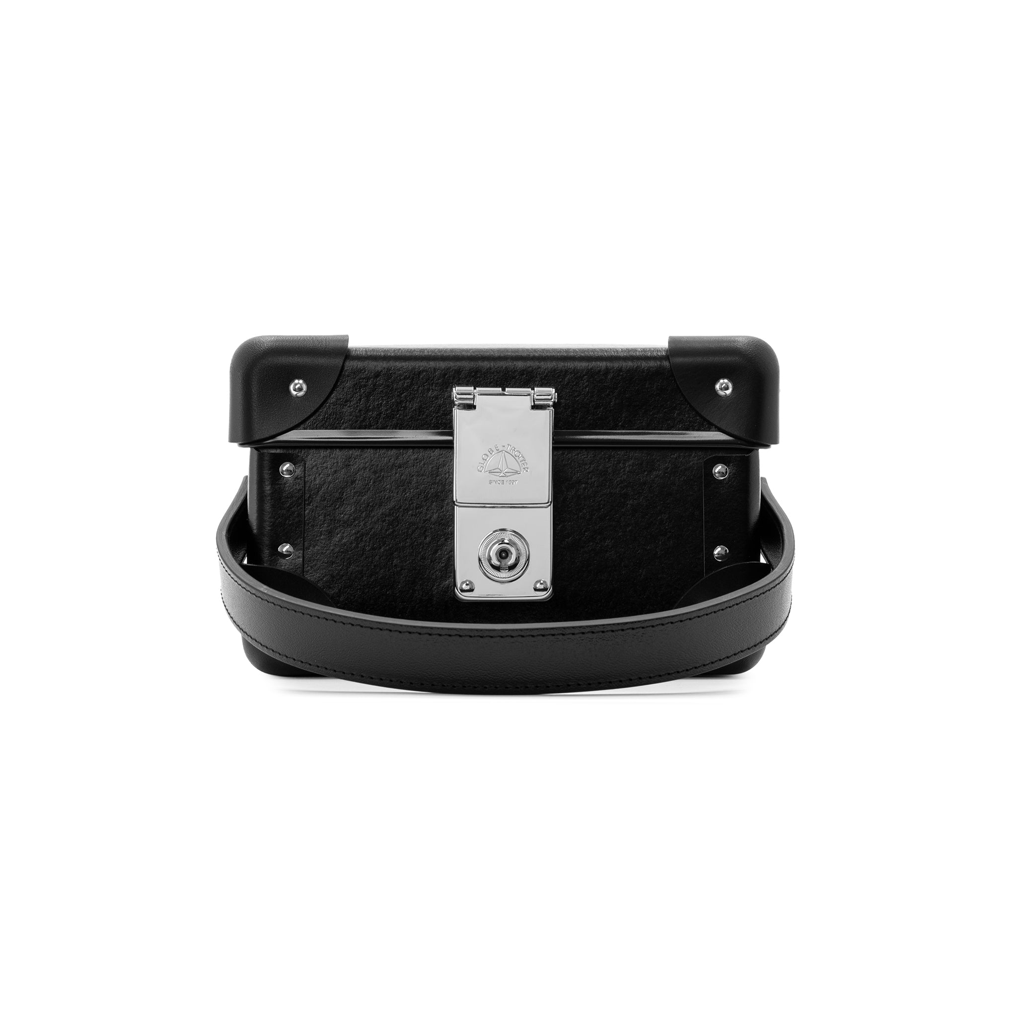 Cutler and Gross · 4-Slot Glasses Cases | Black/Black/Chrome