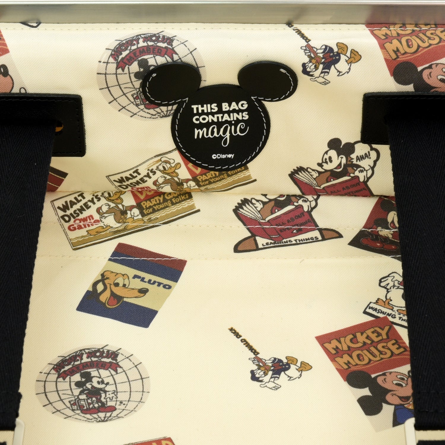 Disney - This Bag Contains Magic Collection · Large Check-In - 4 Wheels | Ivory/Black - GLOBE-TROTTER