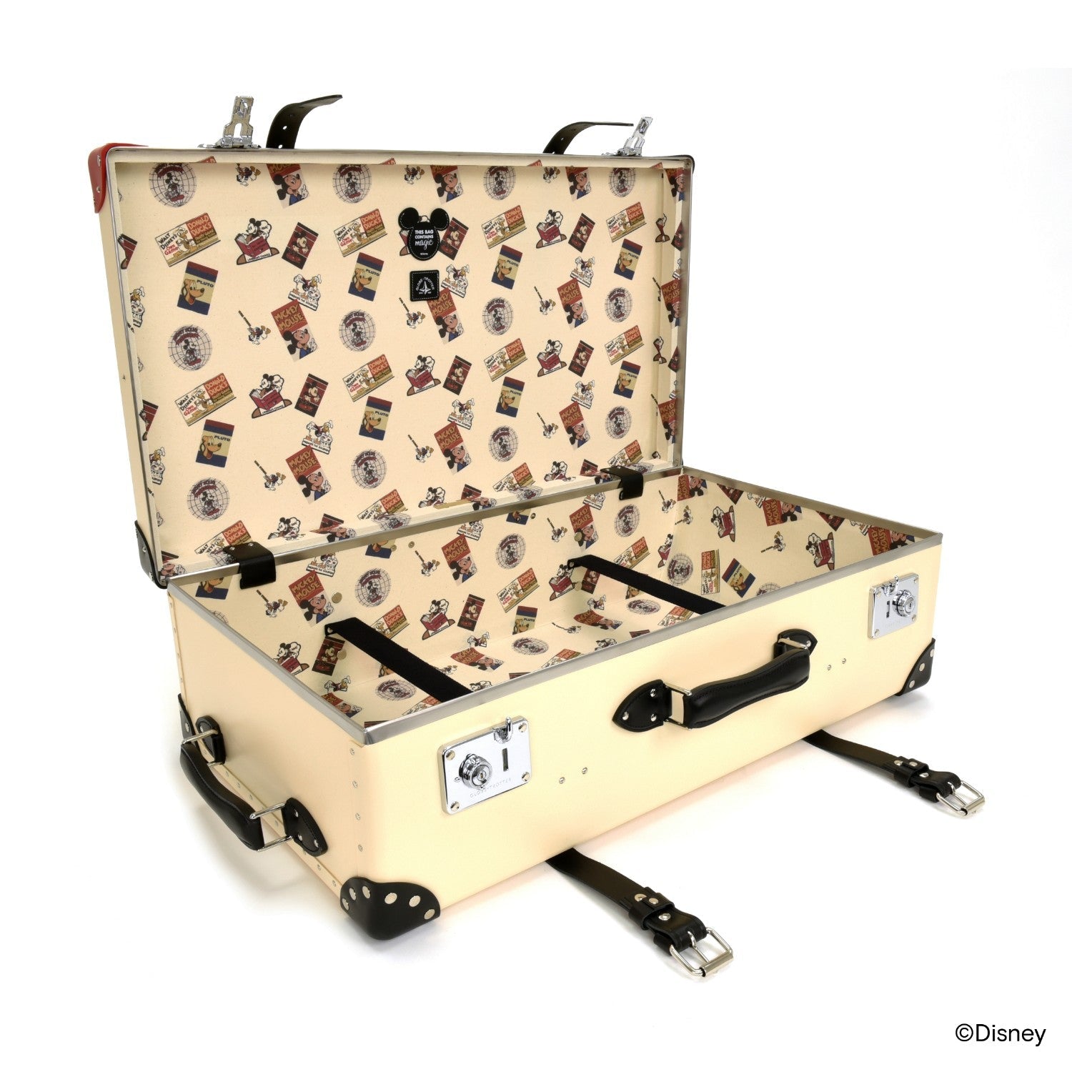 Disney - This Bag Contains Magic Collection · Large Suitcase | Ivory/Black - GLOBE-TROTTER