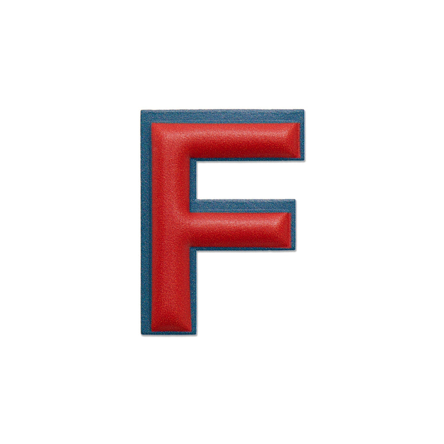 Alphabet · Leather Sticker | Red/Petrol Blue | F – first image