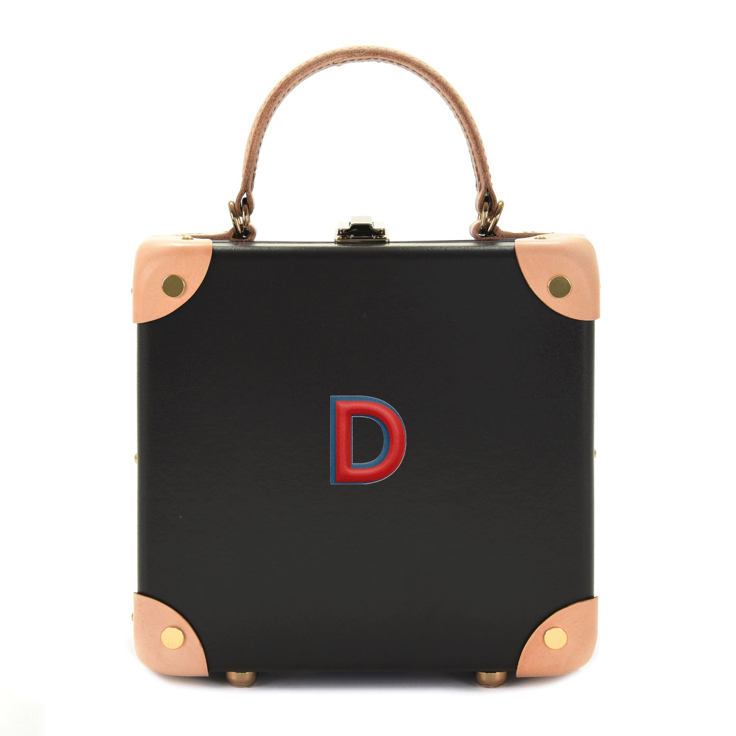 Alphabet · Leather Sticker | Red/Petrol Blue | D