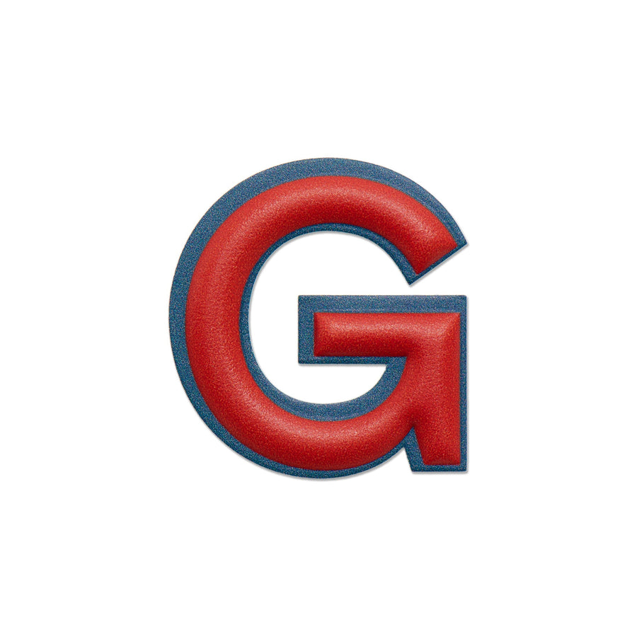 Alphabet · Leather Sticker | Red/Petrol Blue | G – first image