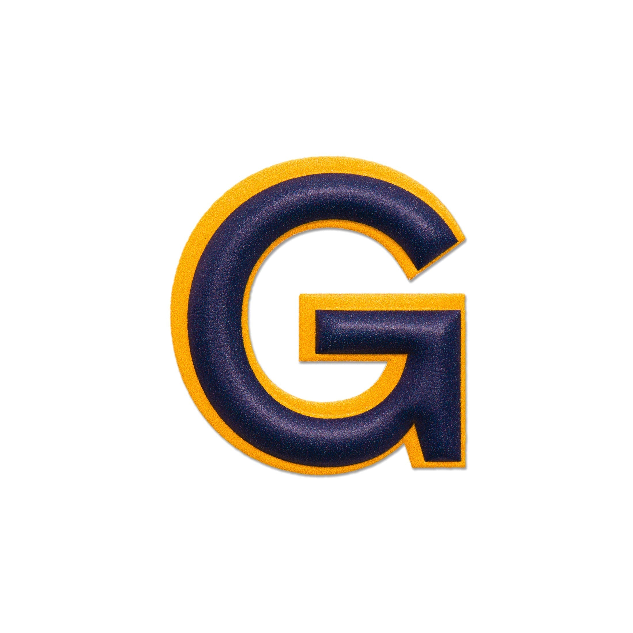 Alphabet · Leather Sticker | Yellow/Dark Blue | G