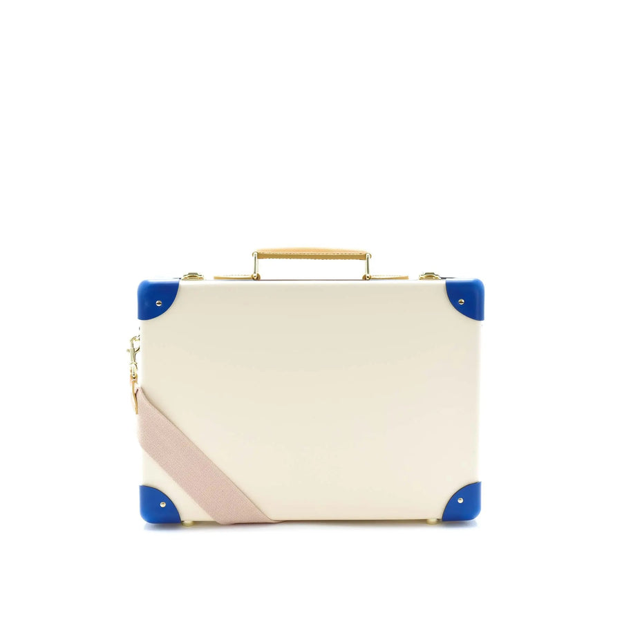 Palm Springs · Small Attaché | Ivory/Cobalt/Gold – first image