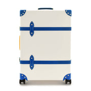 Palm Springs · Large Check-In - 4 Wheels | Ivory/Cobalt/Gold