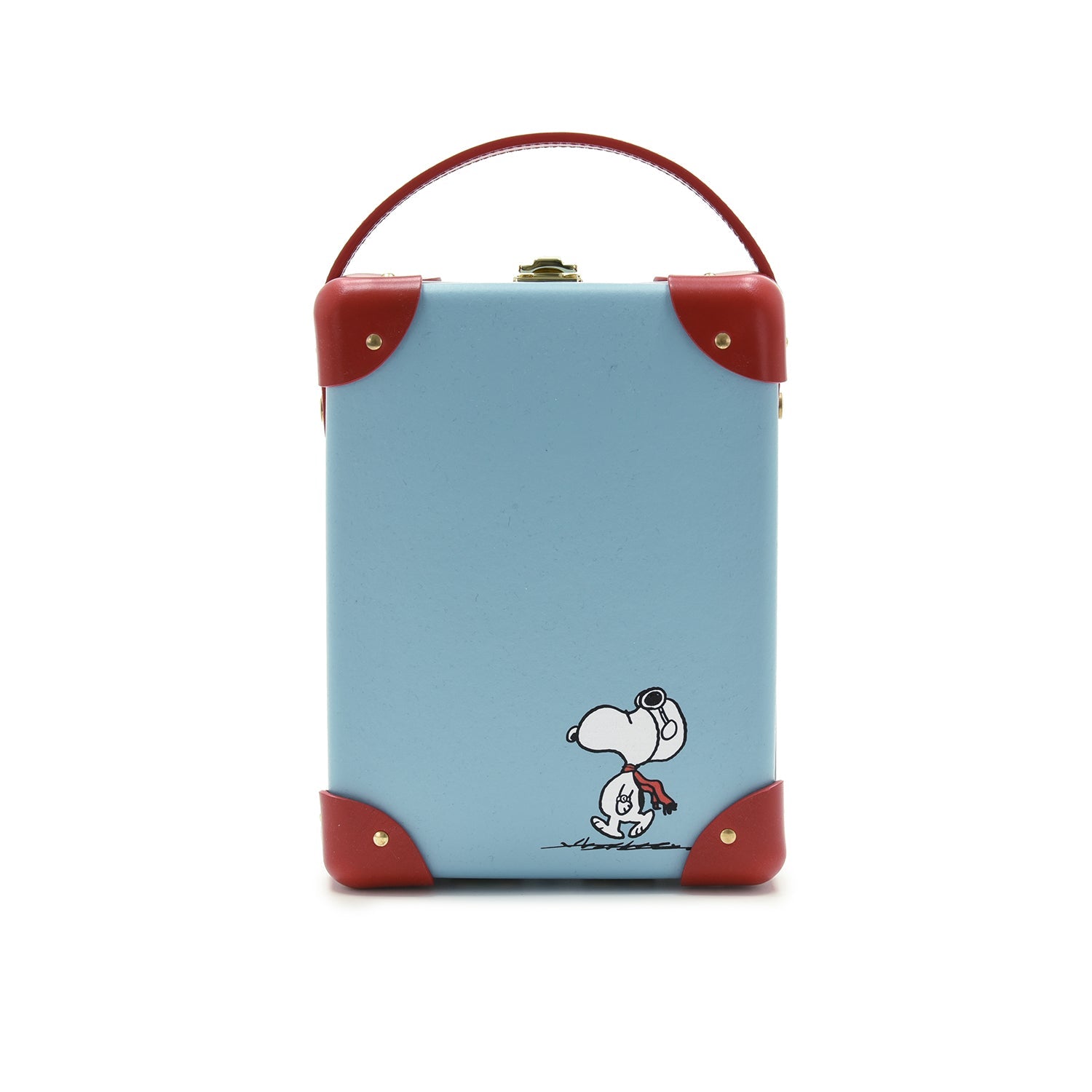 PEANUTS · 3-Slot Watch Case | Linus Blue/Red