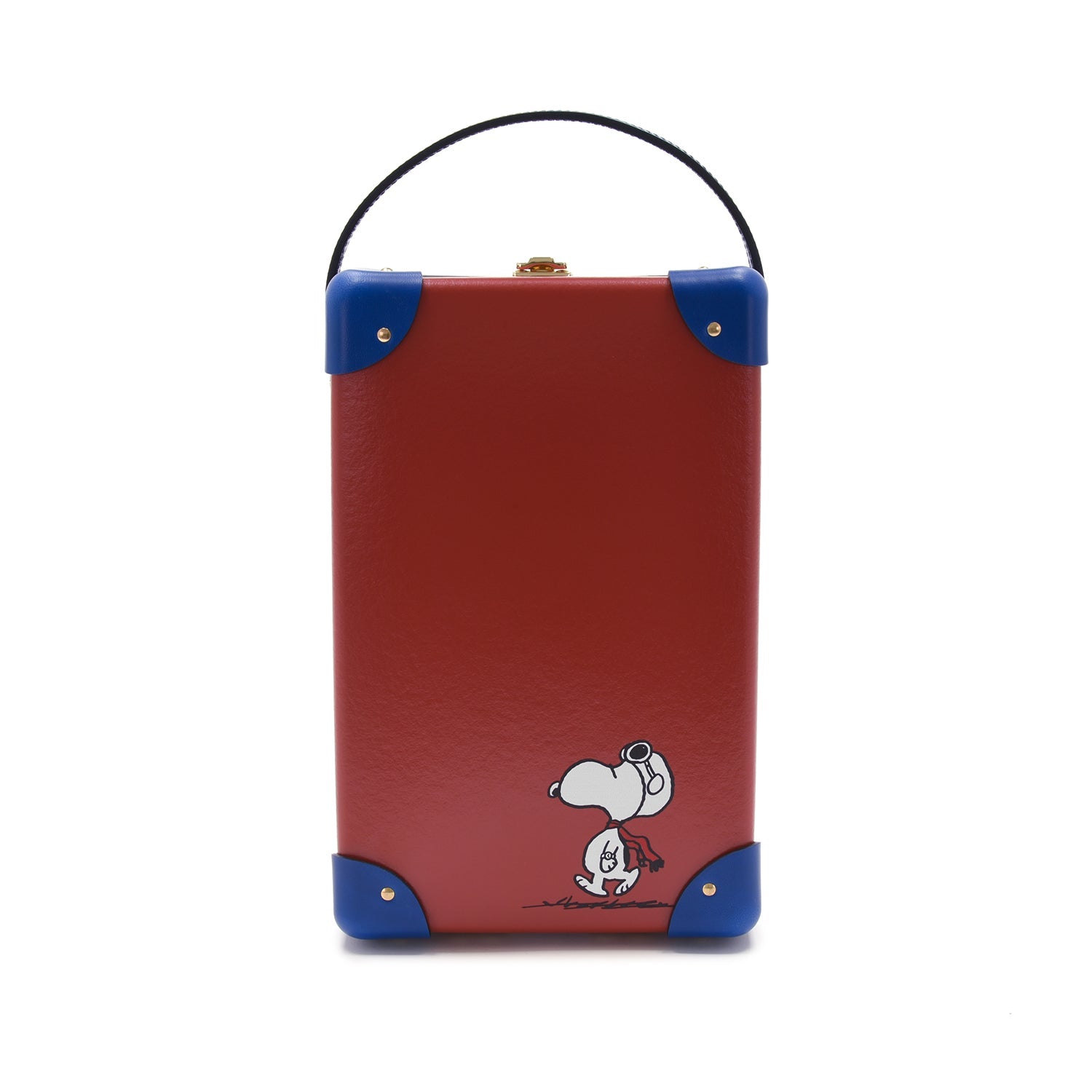 PEANUTS · 6-Slot Watch Case | Red/Blue