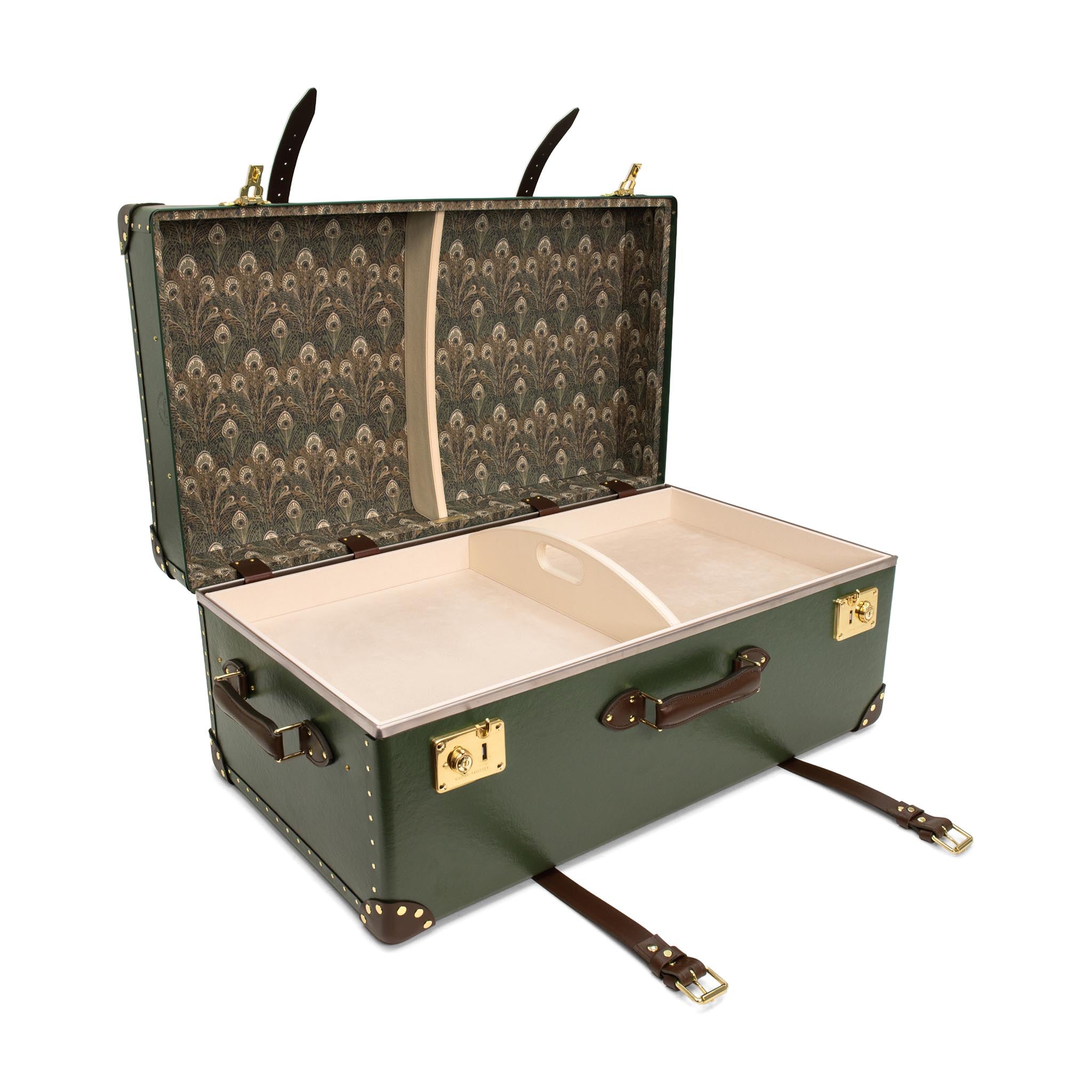 Centenary · Steamer Home Trunk | Green/Brown/Gold