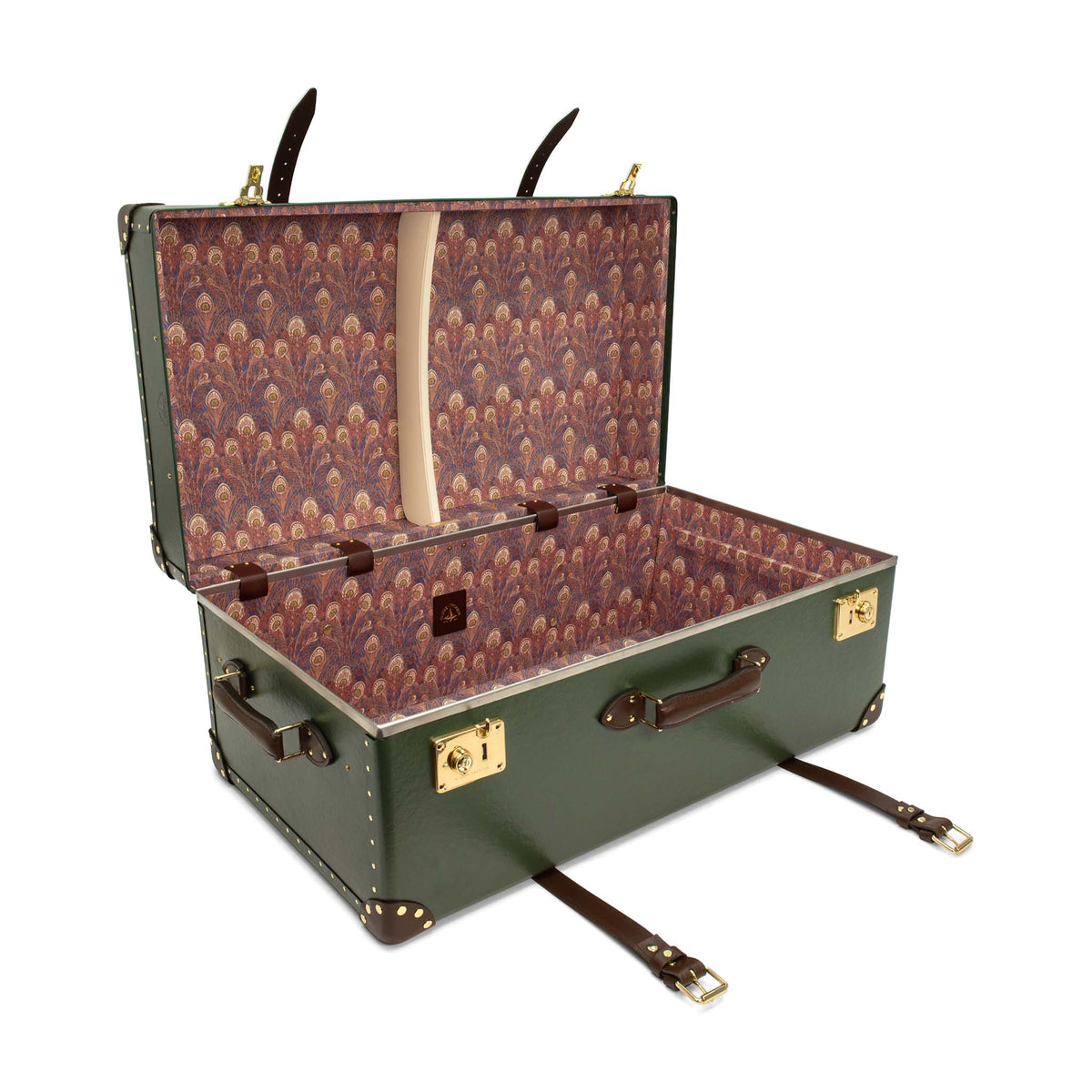 Centenary · Steamer Home Trunk | Green/Brown/Gold