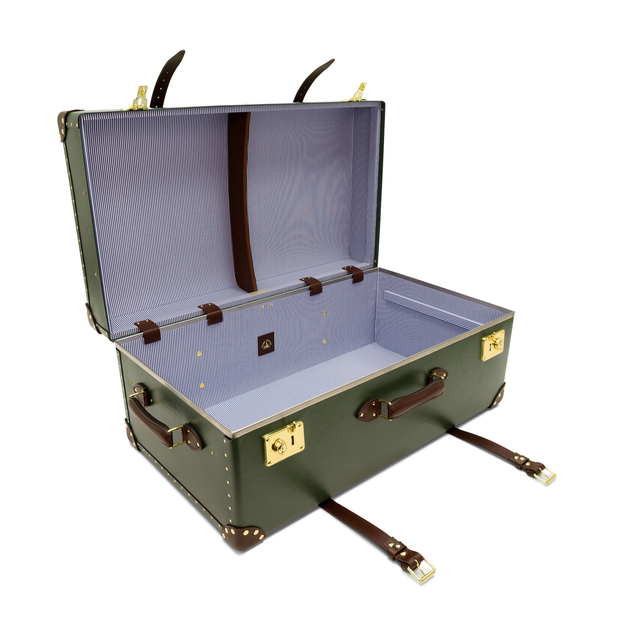 Centenary · Steamer Home Trunk | Green/Brown/Gold