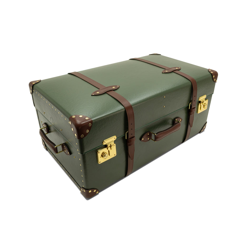 Centenary · Steamer Home Trunk | Green/Brown/Gold – first image