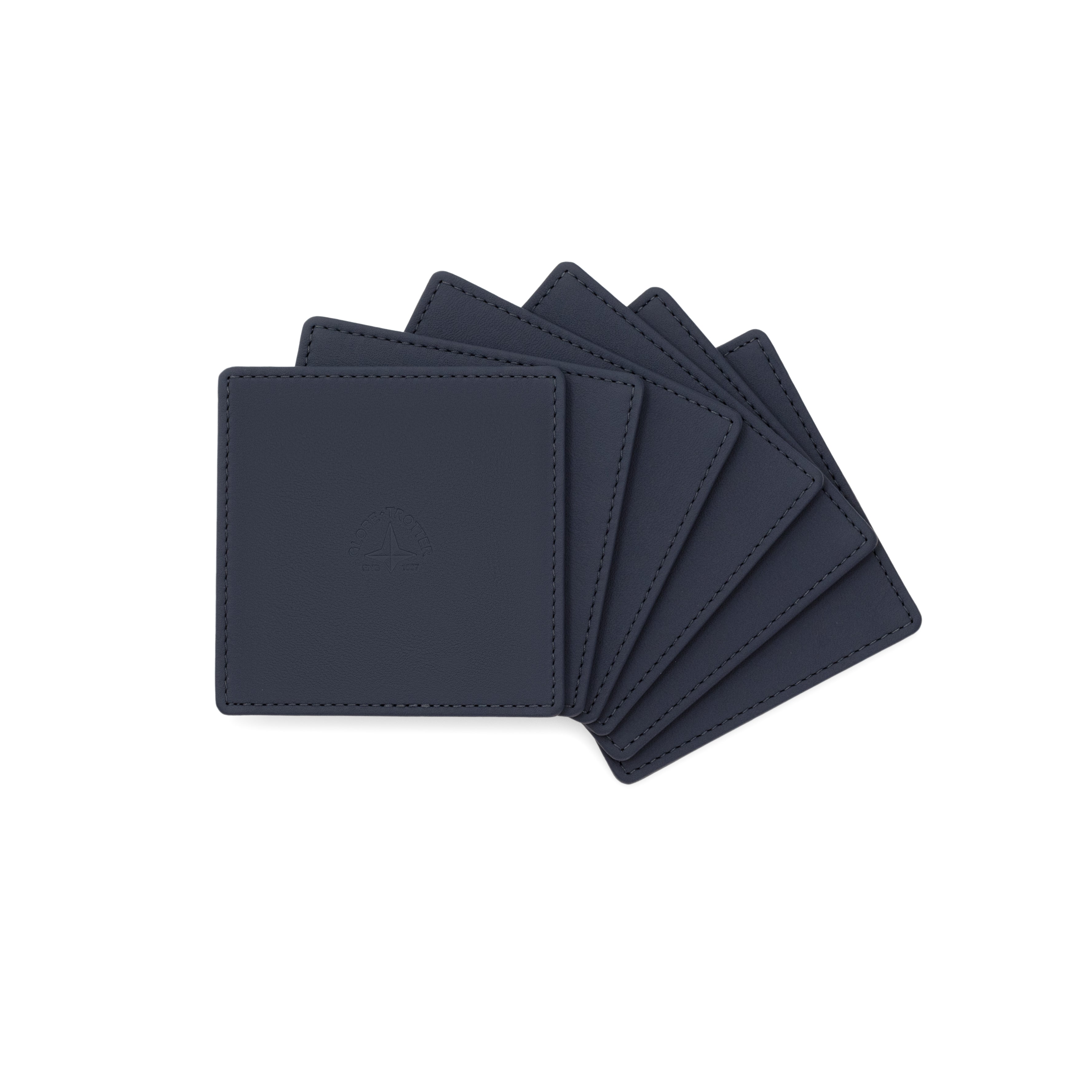 Home Collection · Leather Coasters Set | Navy