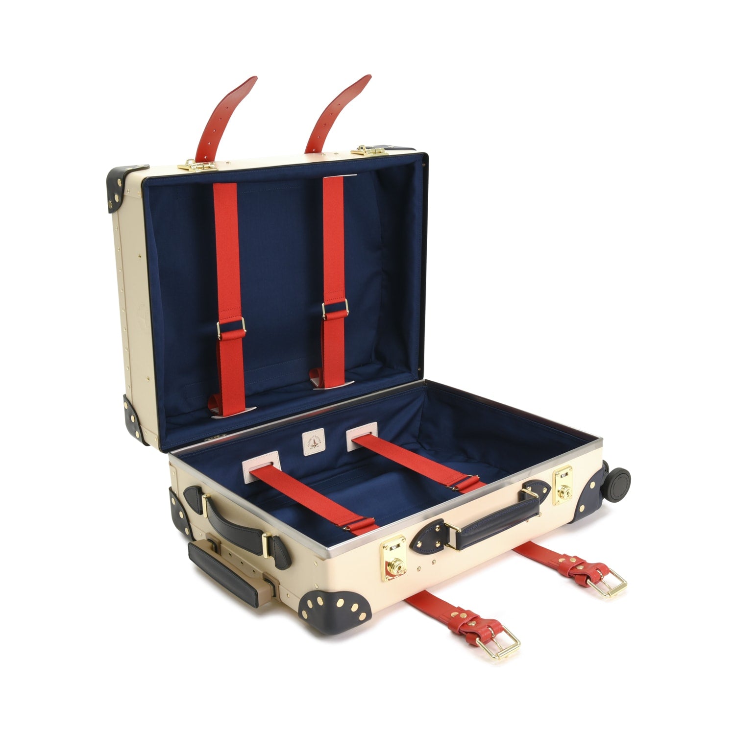 Coronation Special · Carry-On - 4 Wheels | Ivory/Navy/Brass