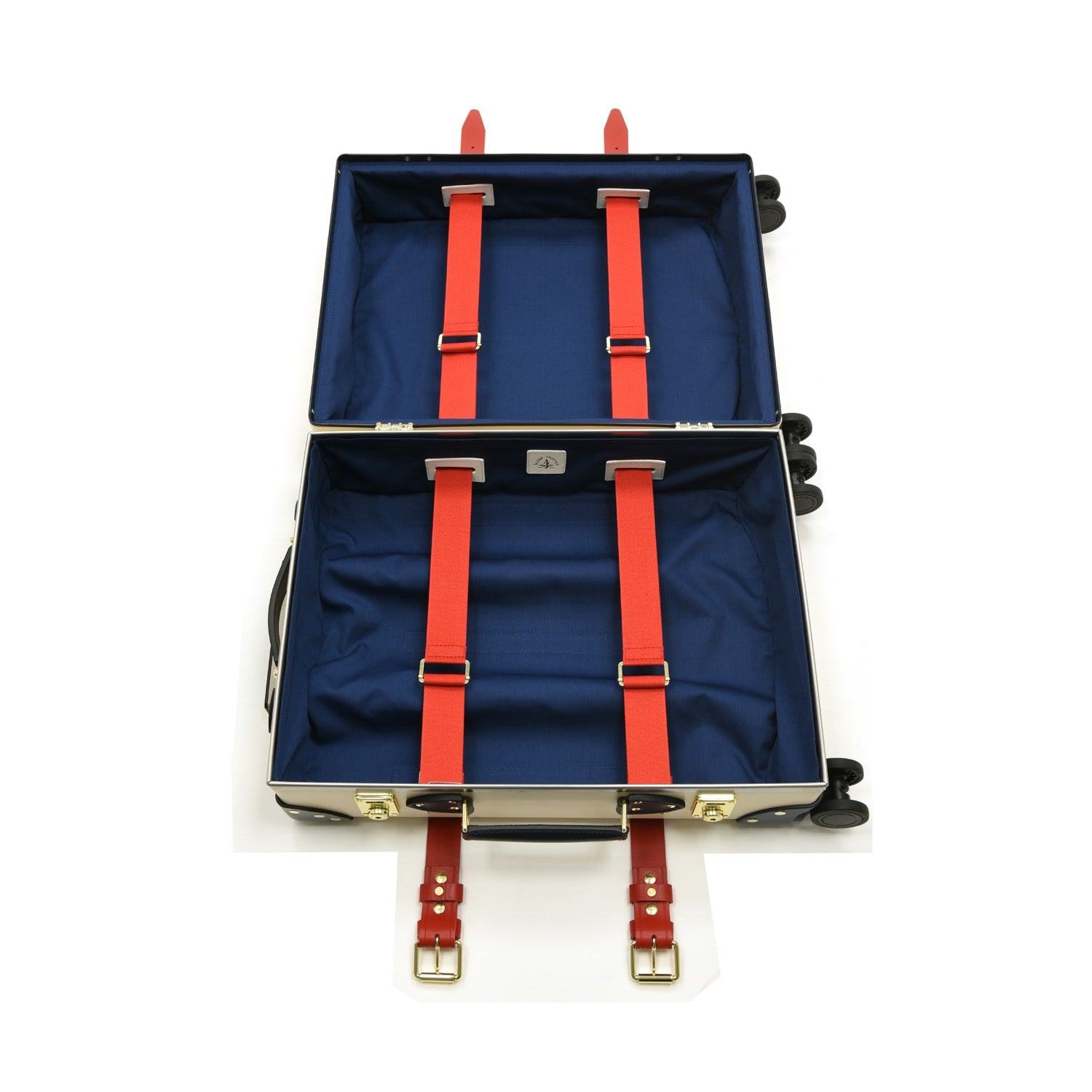 Coronation Special · Carry-On - 4 Wheels | Ivory/Navy/Brass