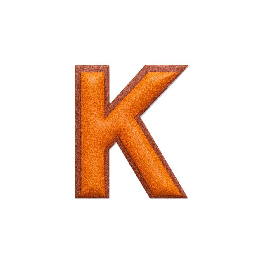Alphabet · Leather Sticker | Orange/Brown | K – first image
