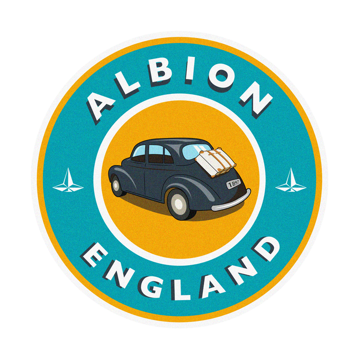 Leather Travel Sticker · Albion - GLOBE-TROTTER