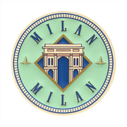 Leather Travel Sticker · Milan - GLOBE-TROTTER
