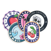 Leather Travel Stickers · North America | 5 Sticker Set - GLOBE-TROTTER