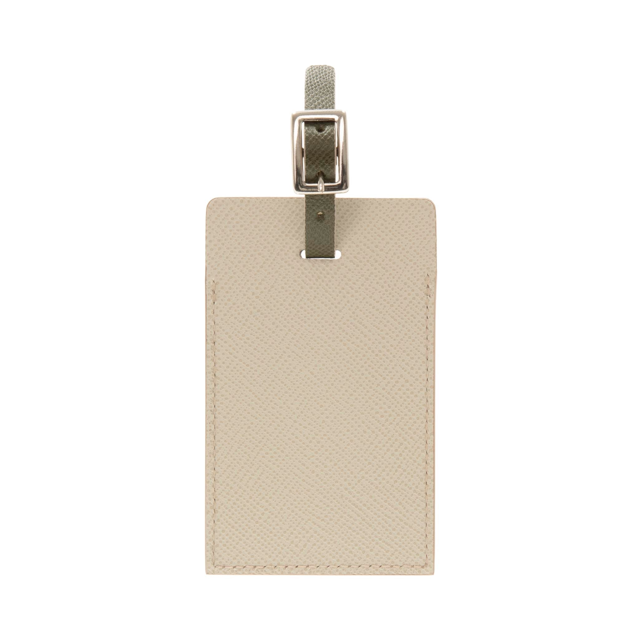 Jet · Luggage Tag | London Stone/Ivory/Chrome
