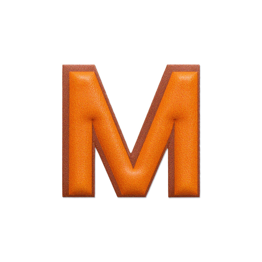 Alphabet · Leather Sticker | Orange/Brown | M – first image