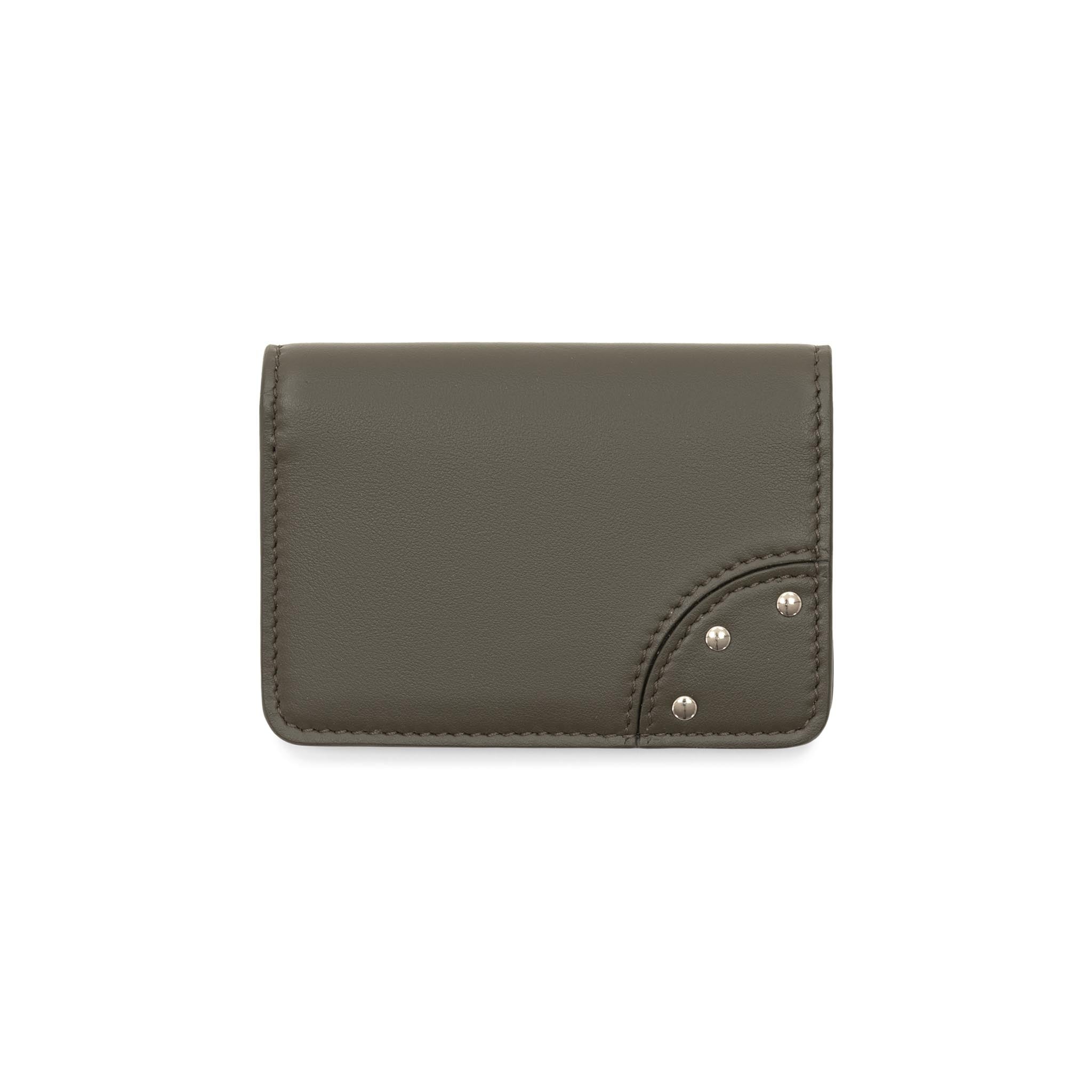 Metropolis · Business Card Holder | Olive/Chrome