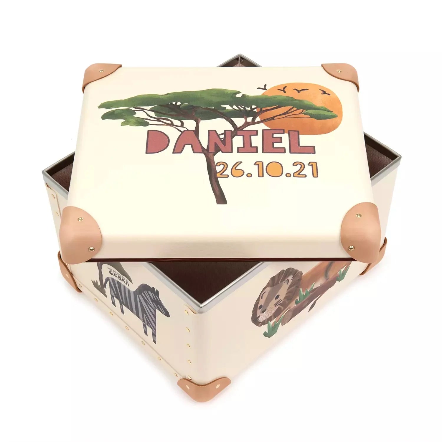 Occasions · Custom Children's Keepsake Box | Safari - Ivory/Natural - GLOBE-TROTTER