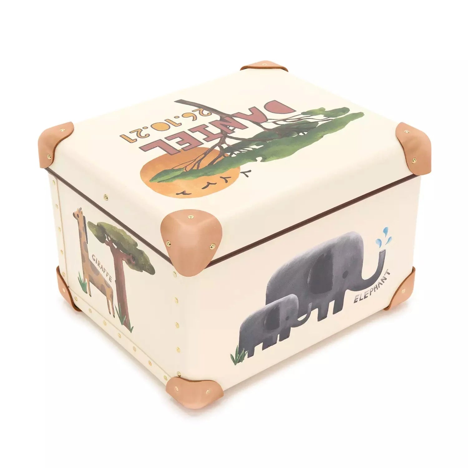 Occasions · Custom Children's Keepsake Box | Safari - Ivory/Natural - GLOBE-TROTTER