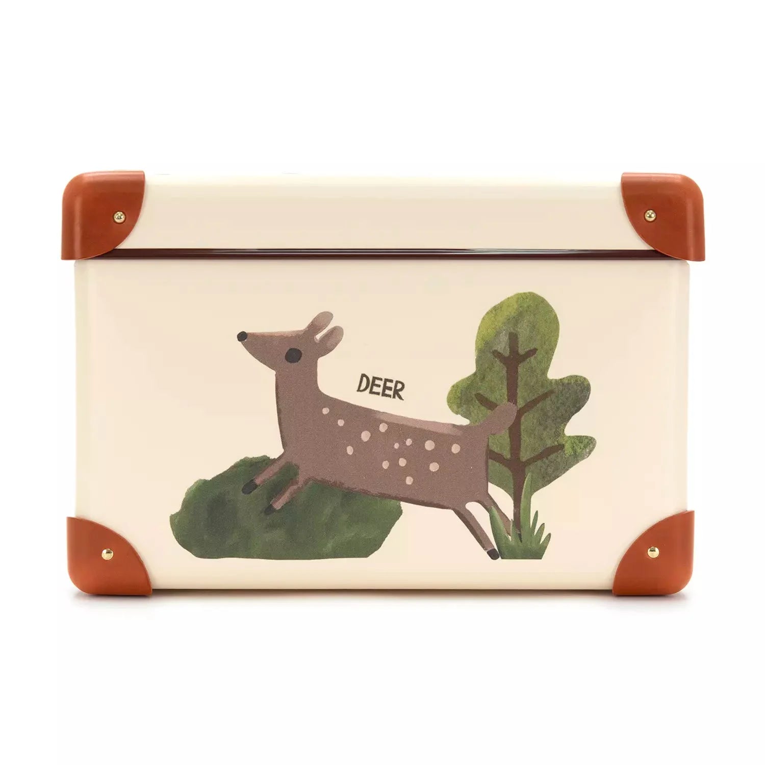 Occasions · Custom Children's Keepsake Box | Woodland - Ivory/Orange - GLOBE-TROTTER