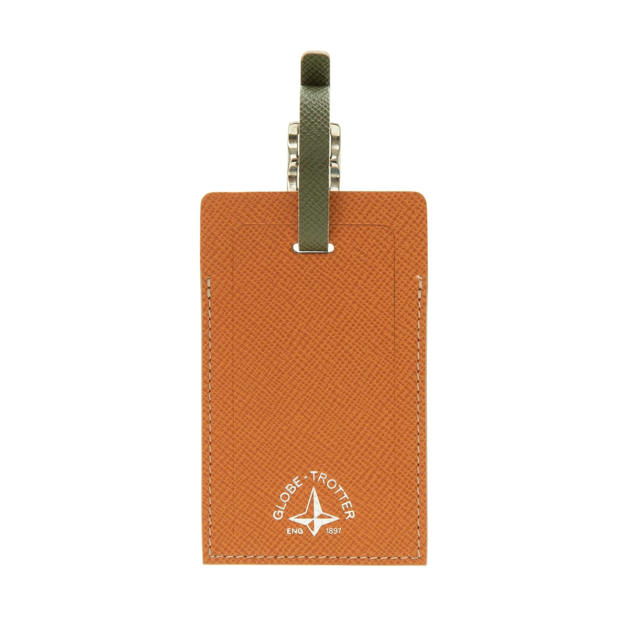 Jet · Luggage Tag | Orange/Teal/Chrome