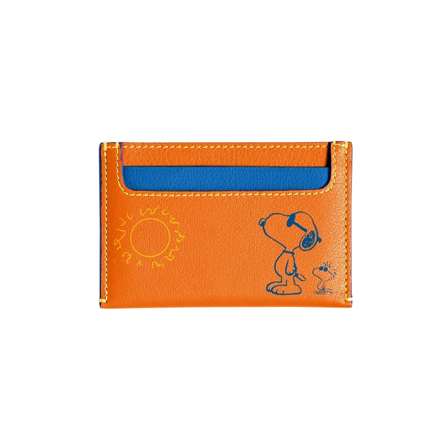 PEANUTS · Credit Card Holder | Orange - GLOBE-TROTTER