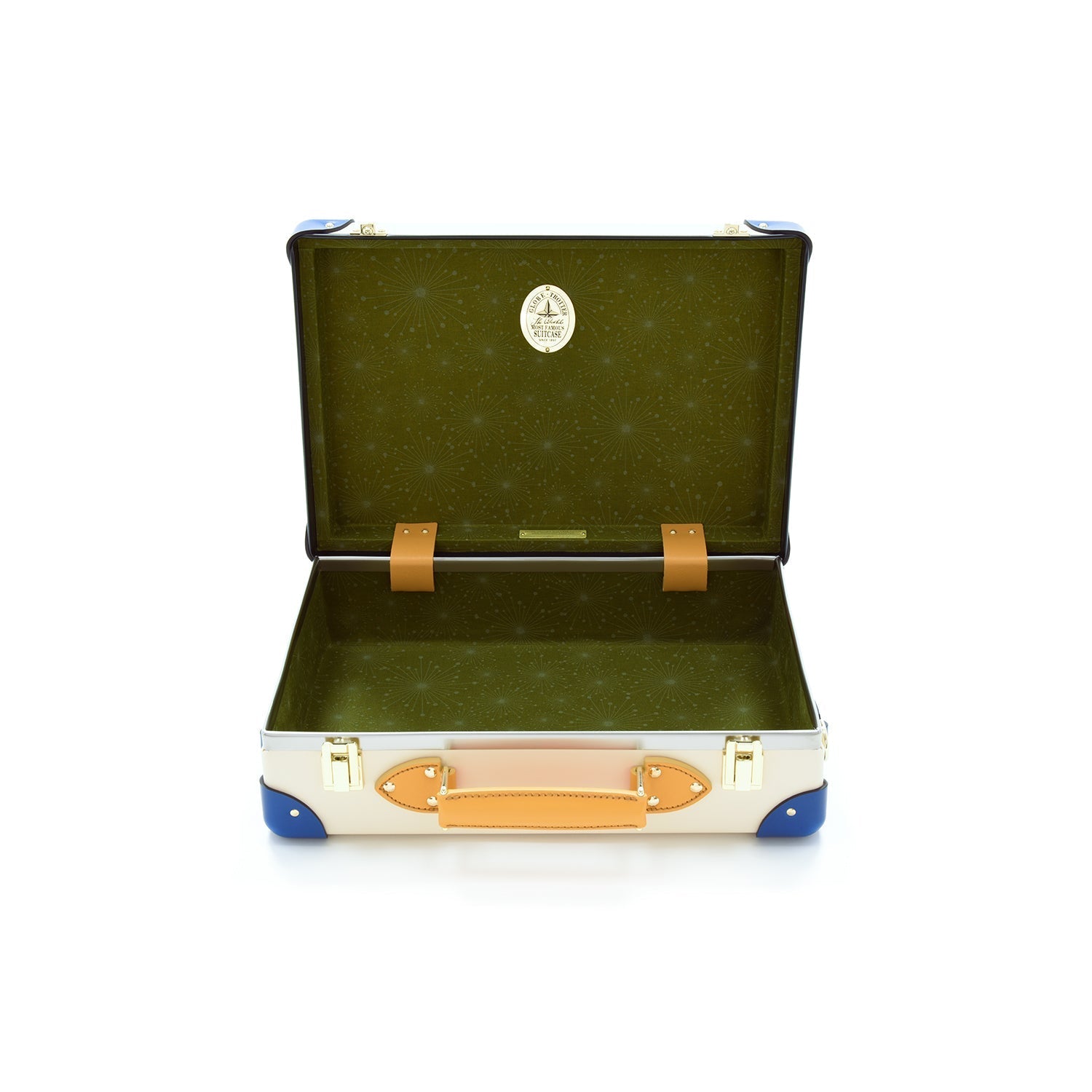 Palm Springs · Small Attaché | Ivory/Cobalt/Gold - GLOBE-TROTTER