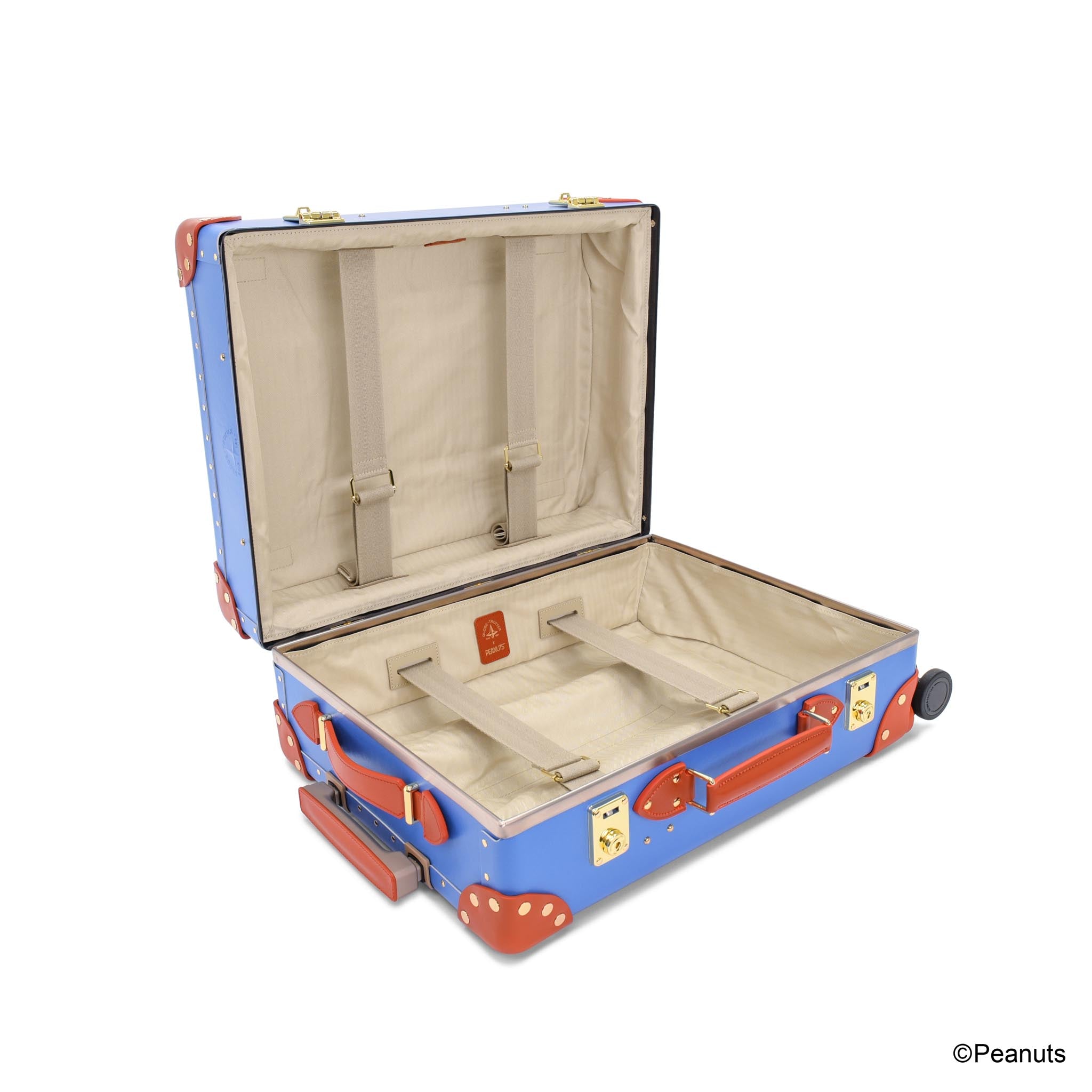 PEANUTS · Carry-On - 4 Wheels | Royal Blue/Orange/Gold