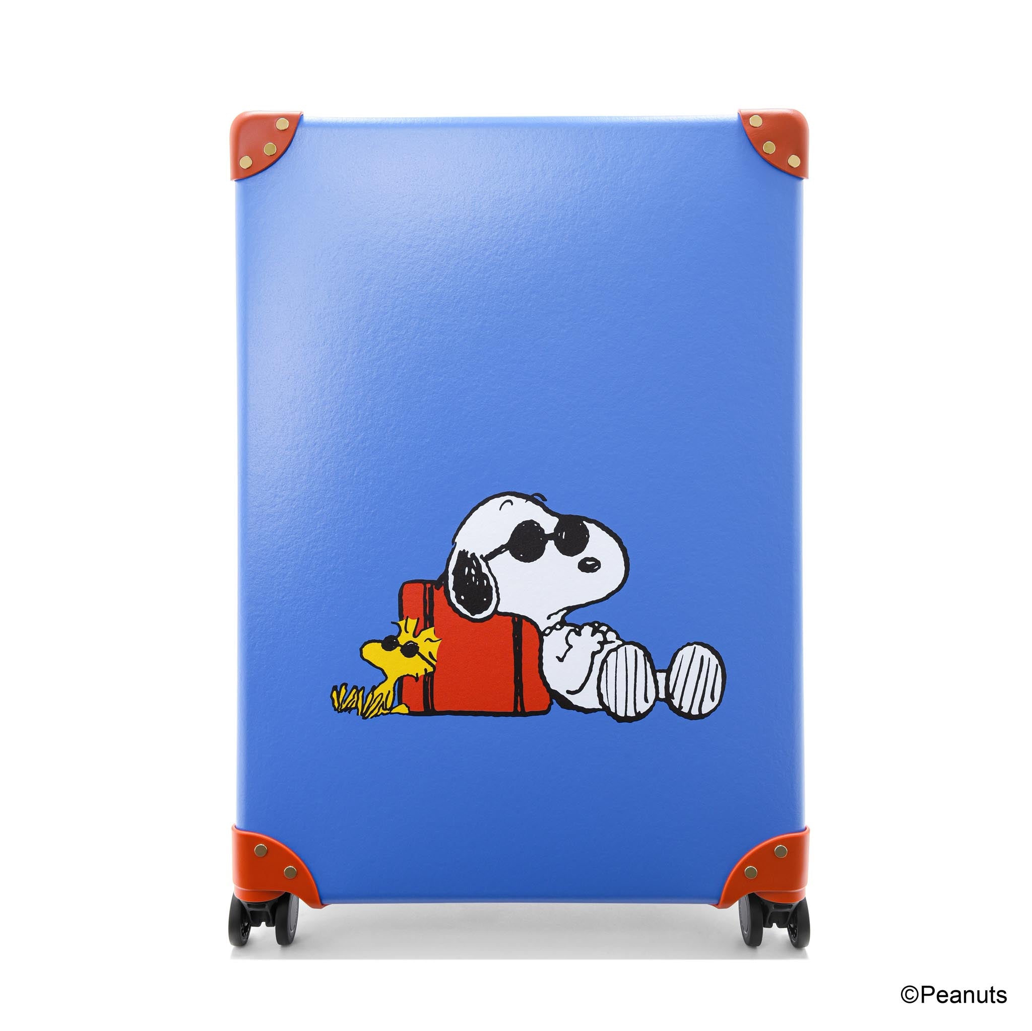 PEANUTS · Large Check-In - 4 Wheels | Royal Blue/Orange/Gold