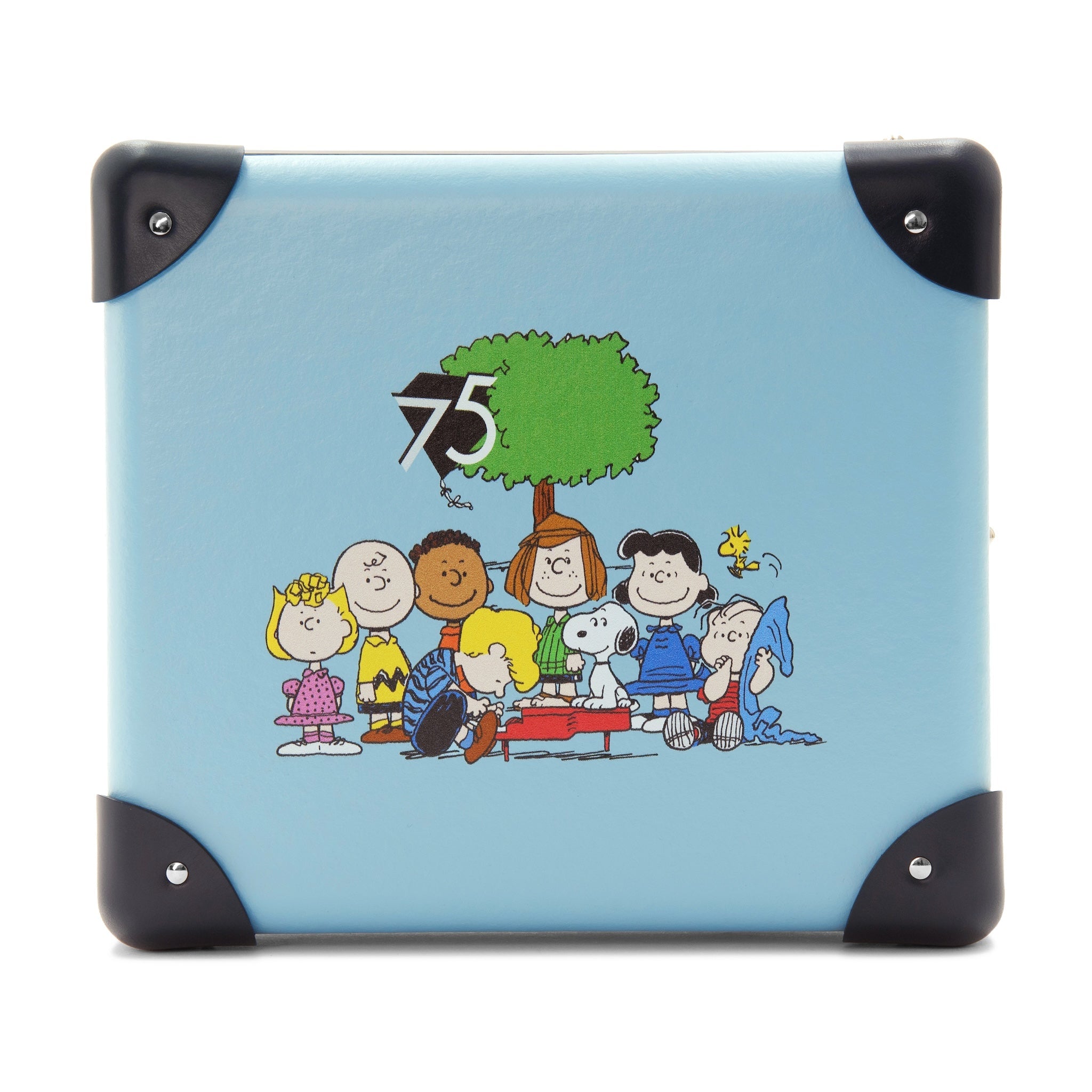 Peanuts 75th Anniversary · Small Storage Box | Pastel Blue/Navy/Chrome