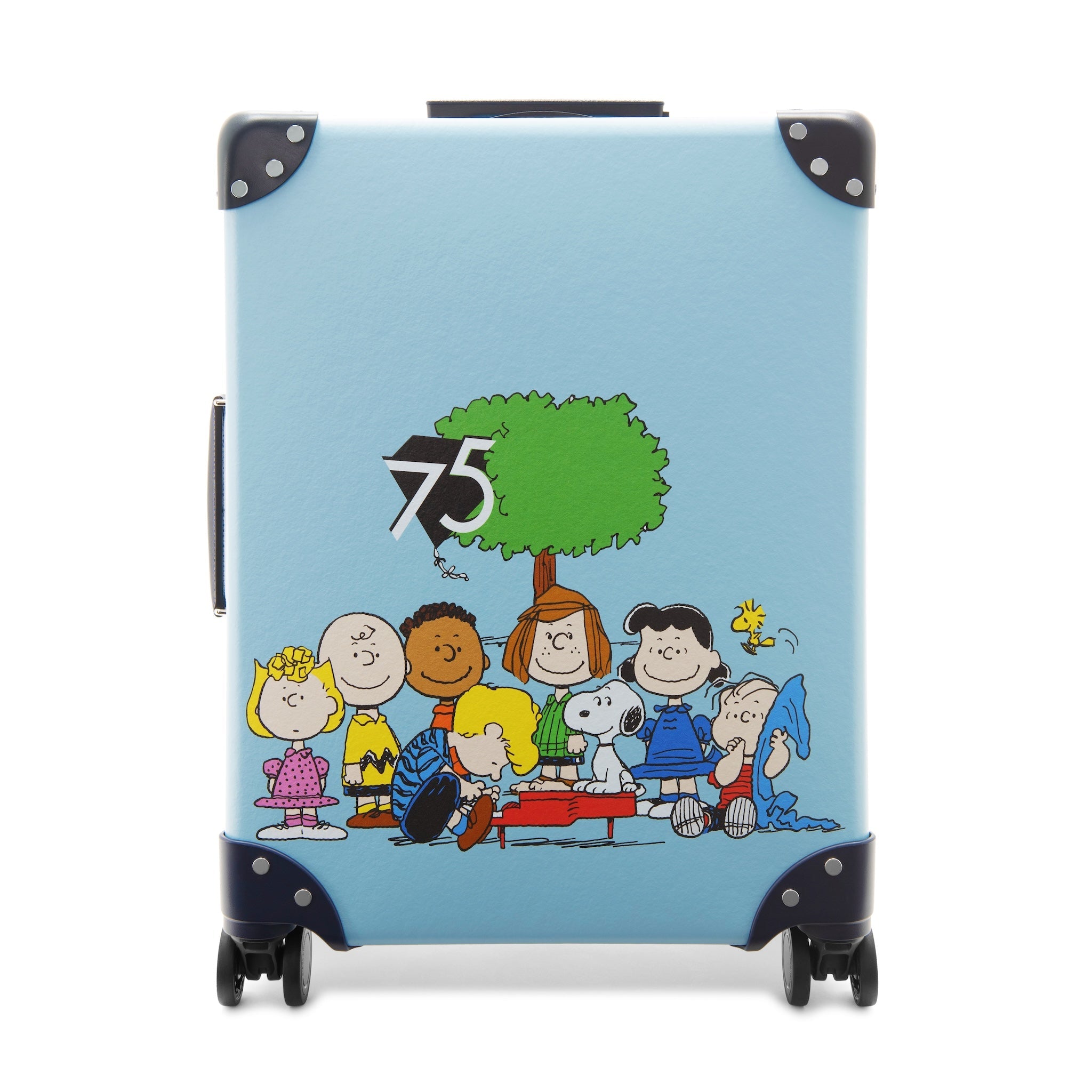 Peanuts 75th Anniversary · Carry-On - 4 Wheels | Pastel Blue/Navy/Chrome