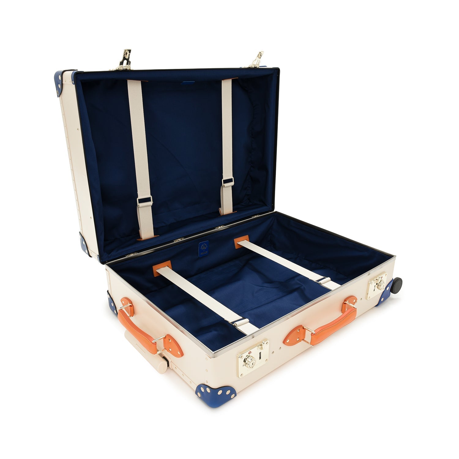 Peanuts · Large Check-In - 4 Wheels | Ivory/Blue - GLOBE-TROTTER