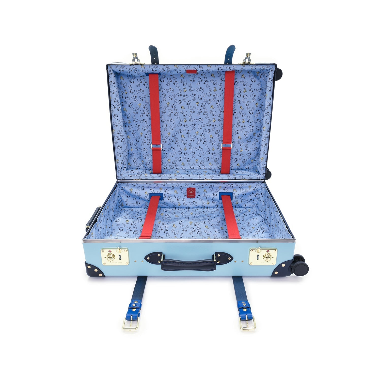 Peanuts · Large Check-In - 4 Wheels | Linus Blue/Red - GLOBE-TROTTER