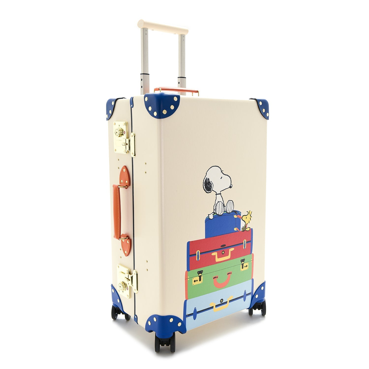 Peanuts · Medium Check-In - 4 Wheels | Ivory/Cobalt/Gold